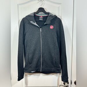 Casteli Milano Women’s Full Zip Hoodie Sweatshirt Charcoal Gray, Size: Medium
